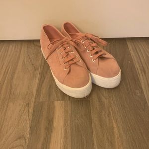 Superga Dusty Rose Platform Sneakers
